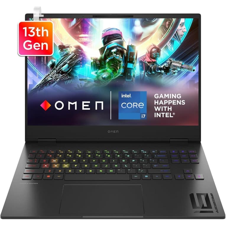 HP OMEN 16 (2023) 16-wf0000ne NEW 13Gen Intel Core i7 16-Cores w/ Nvidia RTX 4080 12GB & IPS 2K 240Hz Display - Shadow Black