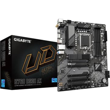 GIGABYTE B760 DS3H AX WiFi 6E Intel B760 ATX DDR5 2x M.2 PCIe 4.0 USB 3.2 Gen 2 Type-C 2.5GbE LAN Motherboard