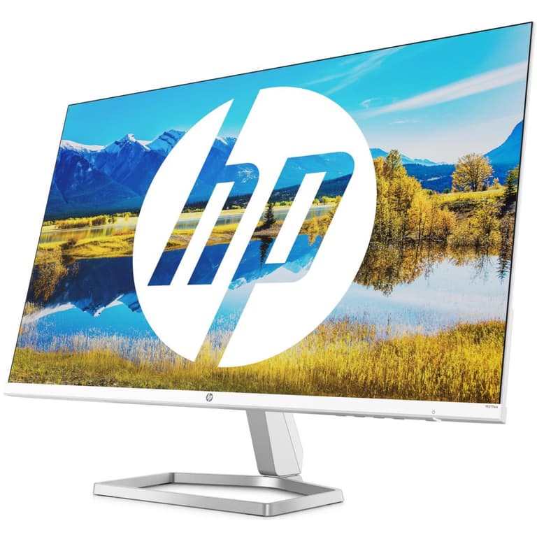 HP M27FWA 27" Ultraslim Full-HD IPS Monitor w/ 99% sRGB 300 nits & Eye Safe & Speakers - Silver & White