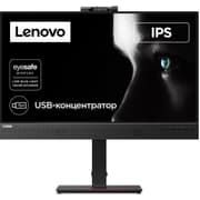 Lenovo ThinkVision T27hv-30 27" IPS 2K 74Hz Conferencing Monitor Adjustable Stand Built In 5MP IR+RGB Webcam & Speakers & Mic w/ HDMI 2.1, DP, USB C & USB Hub product image