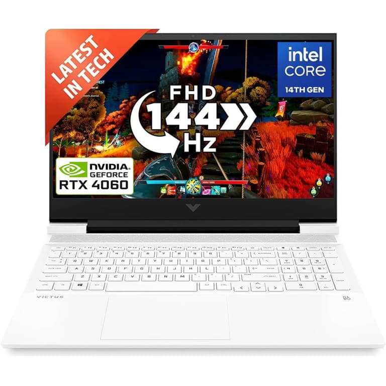 Victus by HP (2024) 16-r1026ne NEW 14Gen Intel Core i7 14650HX 16-Cores w/ Nvidia RTX 4060 8GB & 144Hz Display - Ceramic White