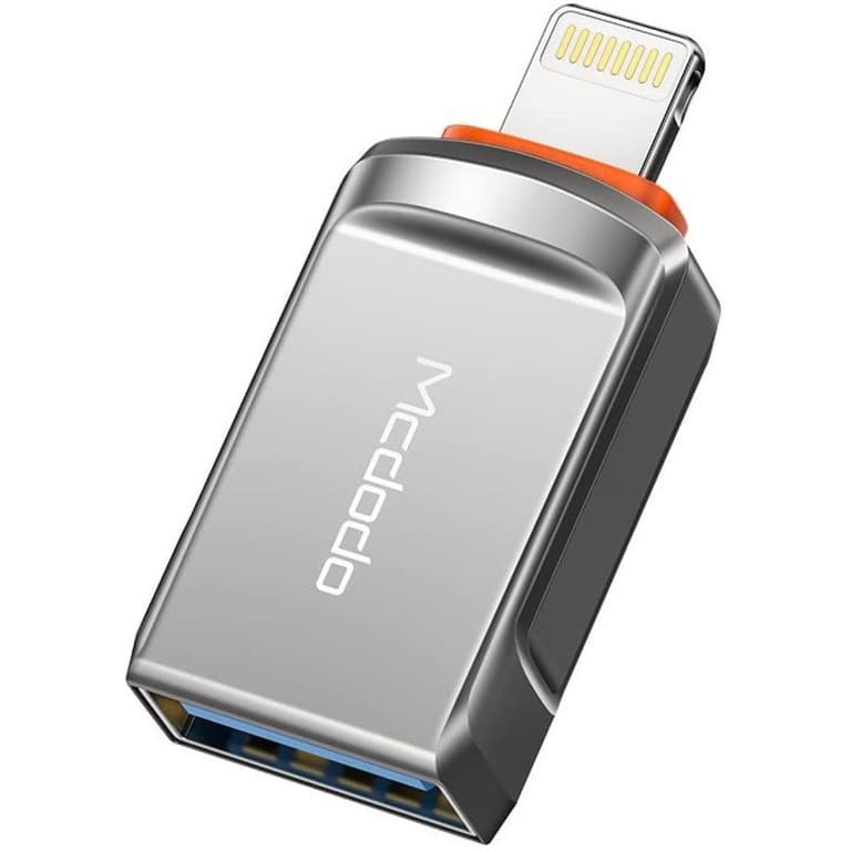 Mcdodo OT-8600 USB-A 3.0 to Lightning Fast Transmission OTG Adapter for i-Phone, i-pad, i-pod Devices (Lightening)
