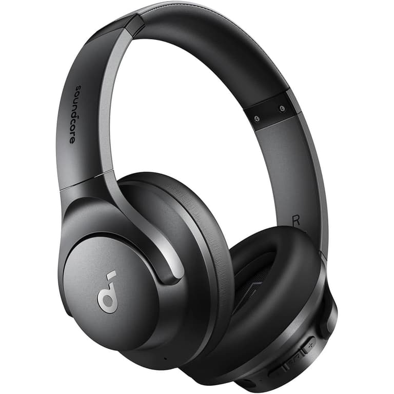 Anker Soundcore Q20i Wireless Hybrid Active Noise Cancelling Headphones 40H Long ANC Playtime Hi-Res Audio Big Bass Transparency Mode , Black