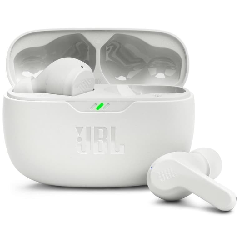 JBL Wave Beam in-Ear Wireless Earbuds TWS App for Customized Extra Bass Eq,32 Hours Battery Quick Charge Ip54 Water&Dust Resistance Ambient Aware - White