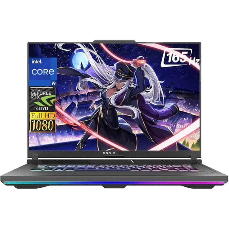 ASUS NEW ROG Strix G16 (2024) G614JIR 14Gen Intel Core i9 14900HX 24-Cores w/ Nvidia RTX 4070 8GB DDR6 & 16" IPS 165Hz Display - Gray