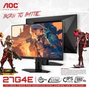AOC 27G4E Gaming 27" Fast IPS Full HD 180Hz up to 0.5ms HDR10 sRGB 128% Adaptive-Sync w/ HDMI 2.0 & DisplayPort product image