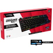 HyperX Alloy Origins Core PBT TKL Mechanical RGB lighting Aluminum Body Onboard Memory Customizable with HyperX NGENUITY Clicky Blue Switch product image