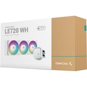 DeepCool LE720 Liquid Cooler 250W TDP AIO 360mm ARGB PWM Fan Copper Heatsink Aluminium Radiator Anti-Leak Tech CPU Water Cooler Intel & AMD - White product image