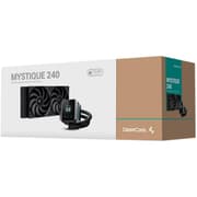 DeepCool MYSTIQUE 240 LCD Liquid Cooler 360mm 5th Gen Pump 3400RPM 2.8" 640x480 TFT LCD Screen 2150 RPM Fan Speed 72.45 CFM Fan Airflow product image