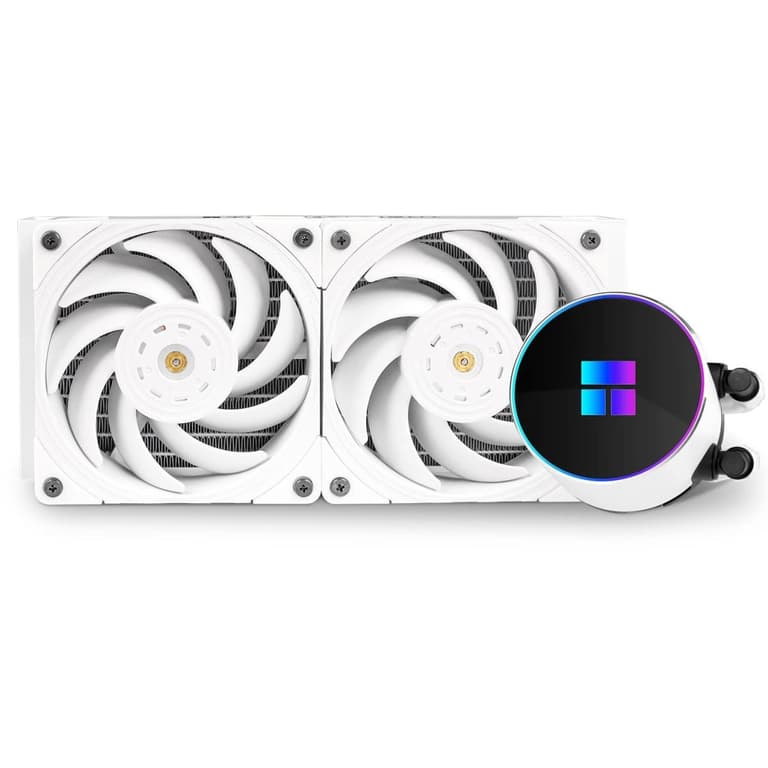 Thermalright Frozen Magic 240 Scenic V2 Water CPU Cooler 2×120mm PWM Fan S-FDB V2.0 Bearing AMD/AM4 - White
