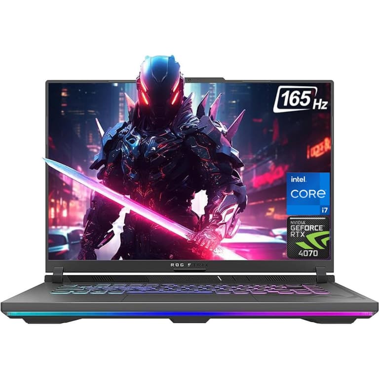 ASUS NEW ROG Strix G16 (2024) G614JI 13Gen Intel Core i7 13650HX 14-Cores w/ Nvidia RTX 4070 8GB DDR6 & 16" IPS 165Hz Display - Eclipse Gray