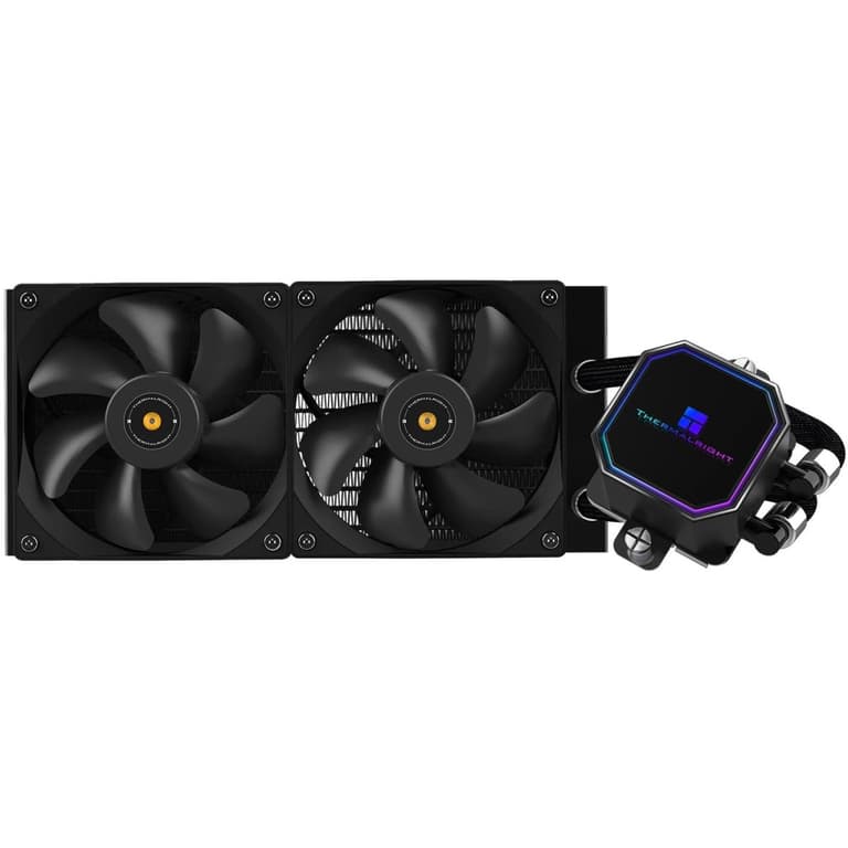 Thermalright Frozen Prism 240 Liquid Cooler Efficient PWM Controlled Pump 3300RPM TL-E12 Series 2x PWM Fan For AMD/Intel - Black