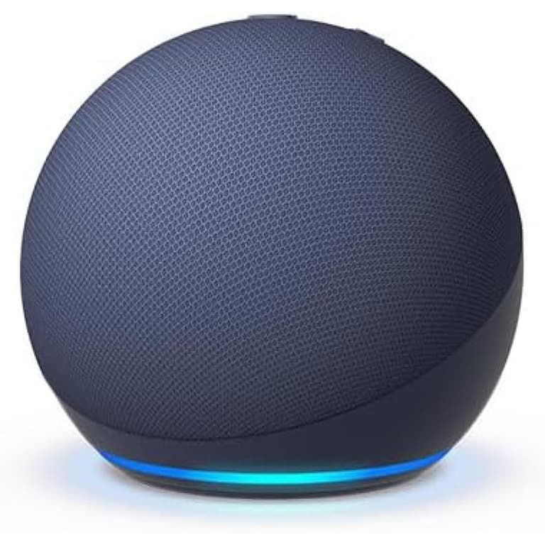Amazon Echo Dot (5th Gen, 2022 release) With Bigger Vibrant Sound Helpful Routines & Alexa - Blue