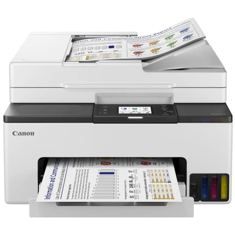 Canon MAXIFY GX2040 Ink Tank All-in-One Wireless & Network Multi-function Machine (Copy/Print/Scan/Fax) w/ Automatic Document Feeder - White