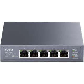 Cudy HS105 5-Port Ethernet Switch 2.5Gbps Full 2.5Gbps Ports Loop Detection 802.3az Energy Saving Desktop or Wall Mount