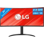 LG 34WR55QC-B 34" Curved UltraWide 2K WQHD HDR 10 100Hz with USB Type-C 65W sRGB 99% AMD FreeSync Height Adjustable Stand product image
