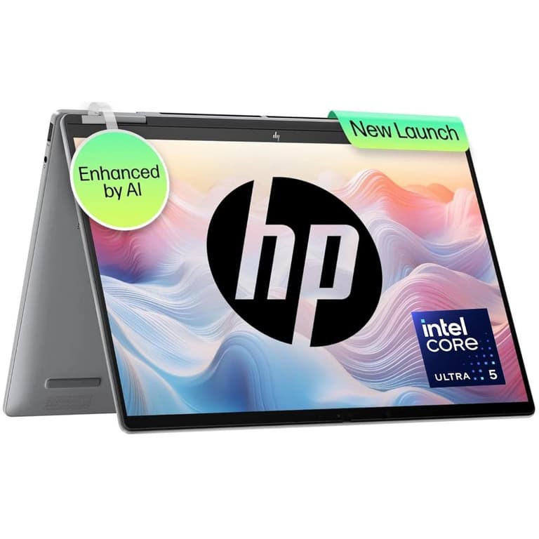 HP OmniBook 5 Flip (2024) 14-fp0013dx NEW Intel Core 5 10-Cores w/ 360° Touch Display & BIG Battery & Fast Charge - Silver