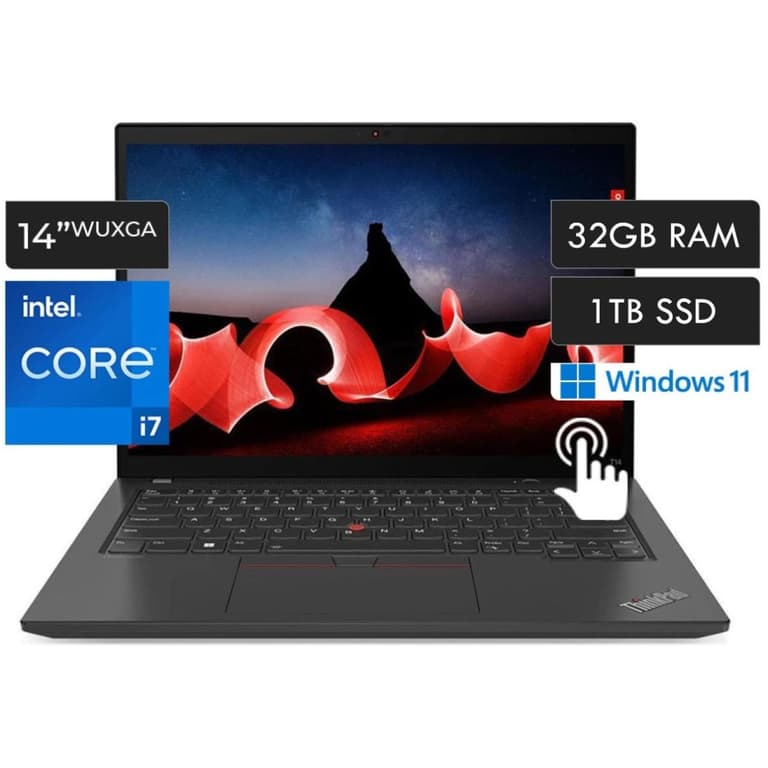 Lenovo ThinkPad T14s Gen 3 12Gen Intel Core i7 1270P vPro Performance 12-Cores Carbon Fiber w/ DDR5 Memory & Touch Screen - Black