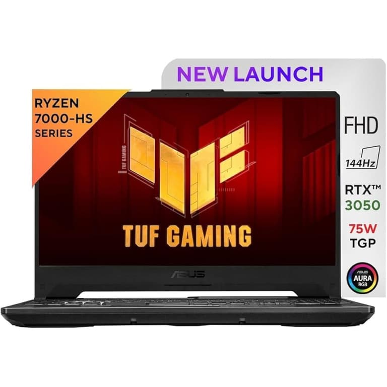 ASUS TUF Gaming A15 (2024) FA506NCG NEW 7Gen AMD Ryzen 7 6-Cores w/ Nvidia RTX 3050 4GB & 144Hz Display - Graphite Black