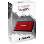 Kingston XS1000 2TB High Performance Pocket-Sized External SSD USB C w/ USB-C to USB-A Cable - Red product image
