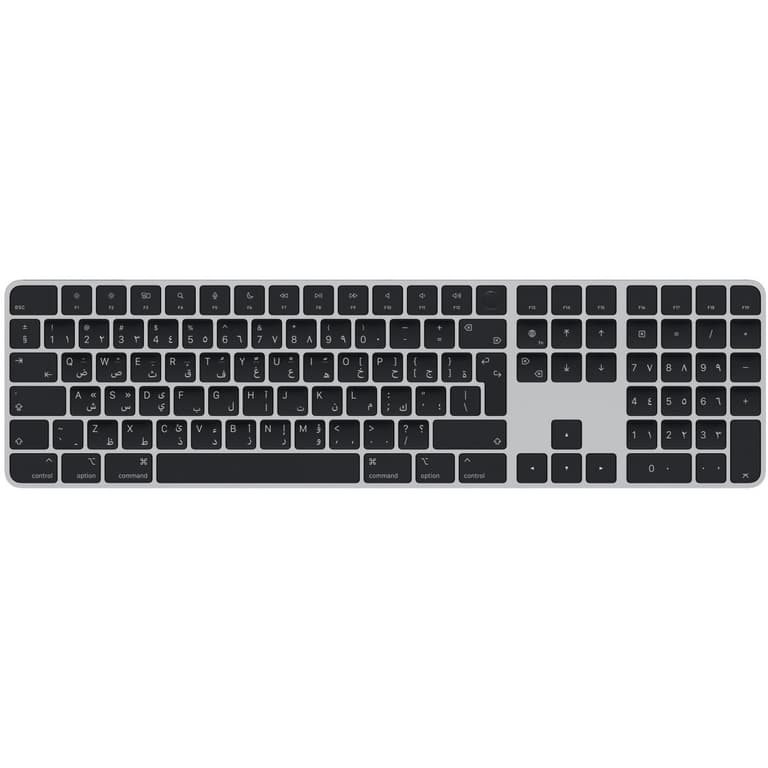 Apple Magic Keyboard with Touch ID and Numeric Keypad for Mac models with Apple silicon - Arabic - Black Keys
