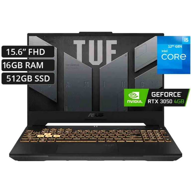 ASUS TUF Gaming F15 FX507ZV4 (2022) 12Gen Intel Core i5 12-Cores w/ Nvidia RTX 3050 4GB & 144 Hz Display (Customized) - Gray