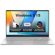 ASUS Vivobook S 15 (2024) S5507QA First Copilot+ PC NEW Snapdragon X Elite 78 12-Cores AI-Powered up to 18 hours w/ Dedicated Copilot Key & 3K OLED 120Hz Display - Cooler Silver product image