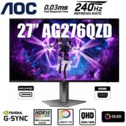 AOC AG276QZD 27" OLED 2K QHD 240Hz 0.03ms HDR10 sRGB 137% 1.07Billion Color G-SYNC Compatible Adjustable Stand w/ HDMI 2.0 & DisplayPort & Speakers product image
