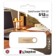 Kingston DataTraveler SE9 G3 512GB USB Flash Drive USB 3.2 Gen 1 Speed Up to 220MB/s Premium Metal Casing product image