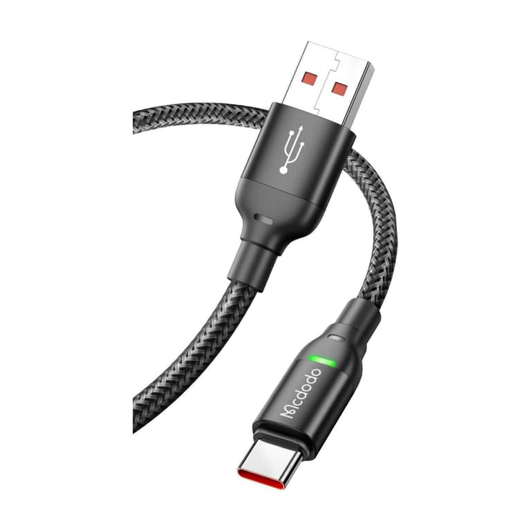 MCDODO CA-2710 Type-C USB To USB-A Data Cable Super Fast Quick Charging / LED Switching (BLACK)