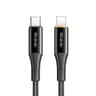 MCDODO CA-9960 Type-C to Lightning 1.2M PD20W Smart Indicator Light Fast Charging Data Cable Black product thumbnail 1
