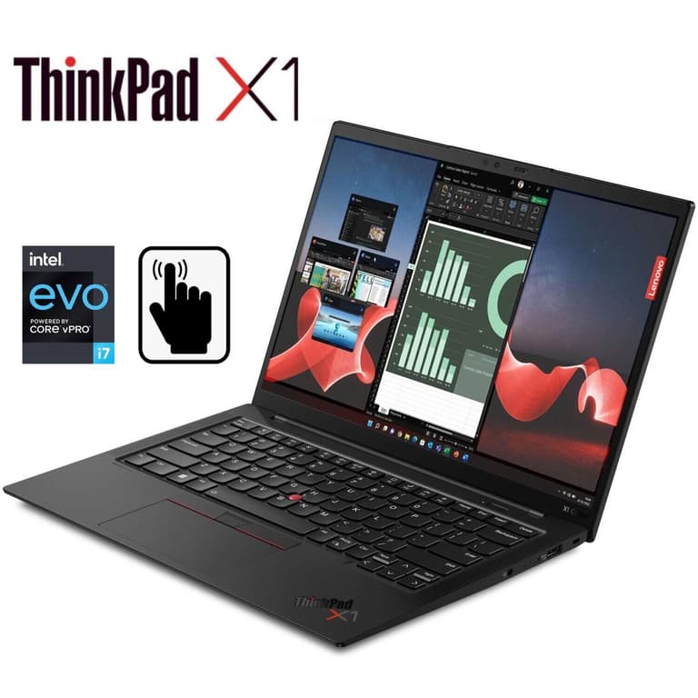 Lenovo ThinkPad X1 Carbon Gen9 11Gen Intel Core i7 vPro 4-Cores Ultrathin & Ultralight w/ Carbon Fiber & Touch Screen - Black