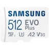 SAMSUNG EVO Plus w/ SD Adaptor 512GB Micro SDXC Memory Card Up to 160MB/s For Gaming Devices Android Tablets & Smart Phones product thumbnail 1