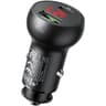 Mcdodo CC-7030 Car Charger, USB + USB-C, with Display, 45W (Black) product thumbnail 1