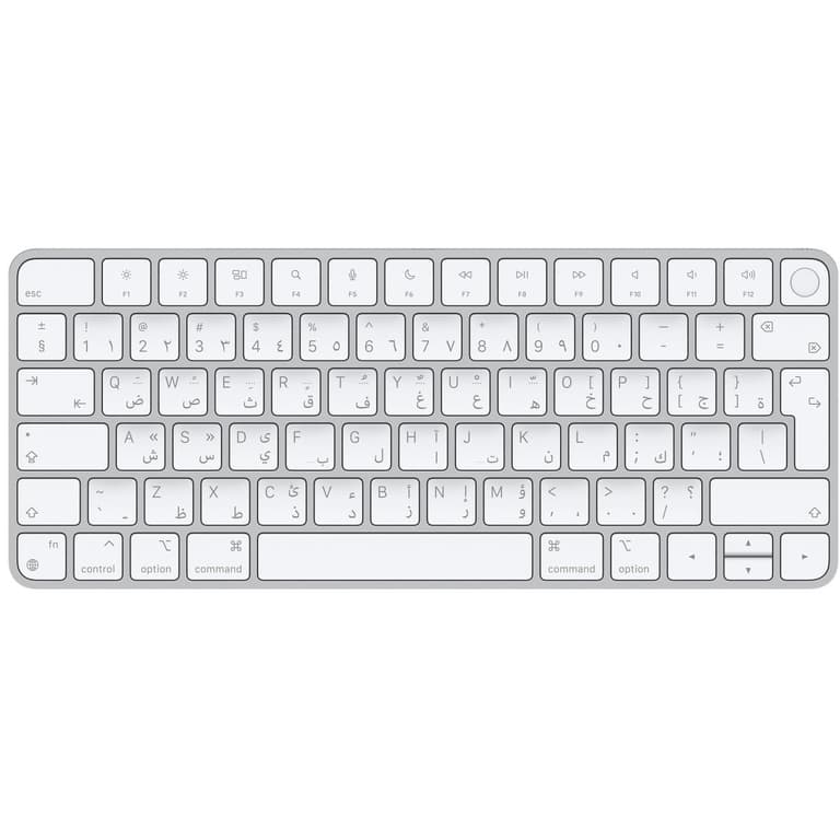Apple Magic Keyboard with Touch ID for Mac models with Apple silicon Arabic & English Layout Includes Lighting to USB Cable