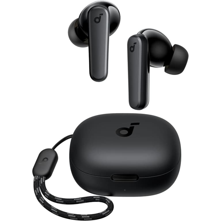 Anker Soundcore P20i True Wireless Earbuds 10mm Drivers with Big Bass 30 Hours Bluetooth 5.3 Water-Resistant 2 Mics for AI Clear Calls - Black
