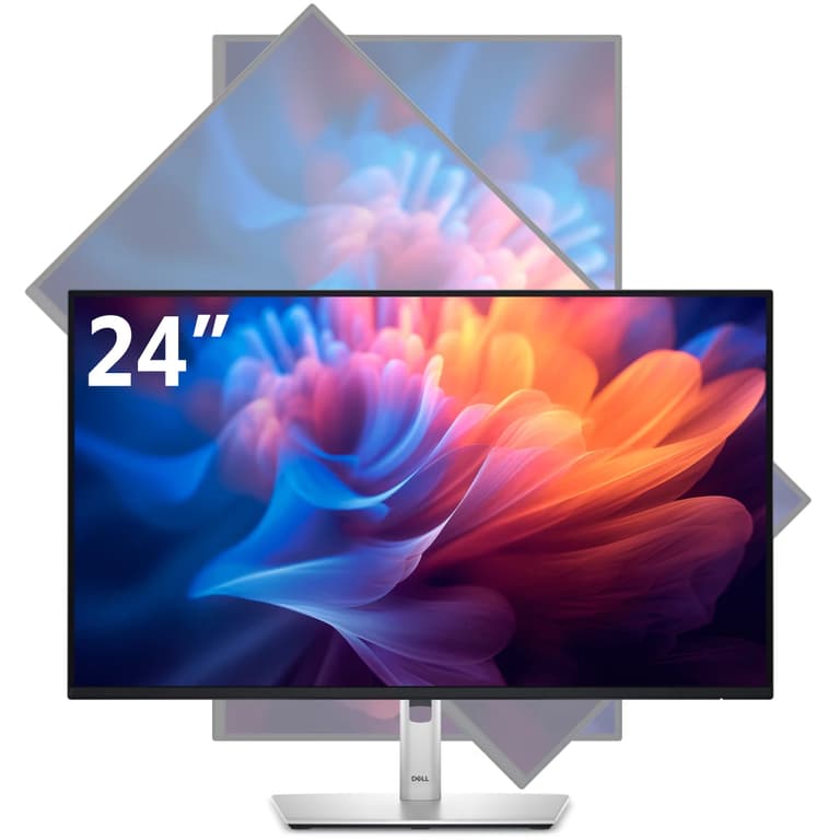 Dell P2425H (2024) 24" IPS Full HD 100Hz Professional Stand Monitor Extensive Connectivity ( Display Port , HDMI , VGA , USB Hub)