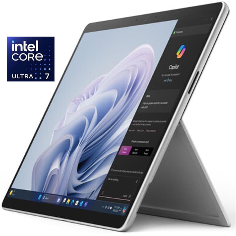 Microsoft Surface Pro 10 (2024) Intel Core Ultra 7 12-Cores AI-Powered 2-in-1 Touch (256GB/16GB) w/ 2.8K 120Hz Display & 256GB Storage - Platinum