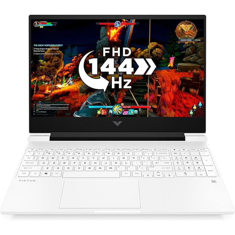 Victus by HP (2023) 15-fa1147ne NEW 13Gen Intel Core i5 8-Cores w/ Nvidia RTX 2050 4GB & 144Hz Display - White