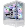Thermaltake View 270 TG Preinstalled 1x CT140 ARGB Fans Mid Tower 360MM Radiator Support with Tempered Glass on Front and Side - White product thumbnail 1