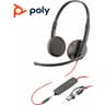 Poly Blackwire 3325 Wired Dual-Ear Boom Mic USB C & USB-A & 3.5mm Noise-Canceling Mic For PC & Mac & Mobile Works with Teams (Certified) product thumbnail 1