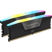 CORSAIR Vengeance RGB 32GB (2 x 16GB) 288-Pin PC RAM DDR5 6400 (PC5 51200) Desktop Memory - Black product image
