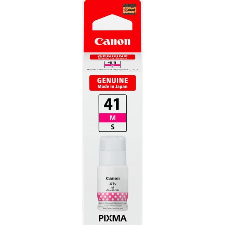 Genuine Canon GI-41 Y Small Refillable Ink Cartridge for Pixma Ink Printers - Magenta