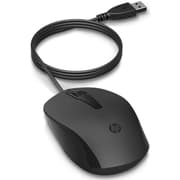 HP 150 Wired Mouse- Elegant Ergonomic Design 1600 DPI Optical Tracking USB Plug & Play - Black product image