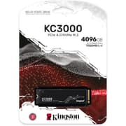 Kingston KC3000 4TB PCIe 4.0 NVMe M.2 SSD High Performance Storage For Desktop & Laptop PCs up to 7,000MB/s product image