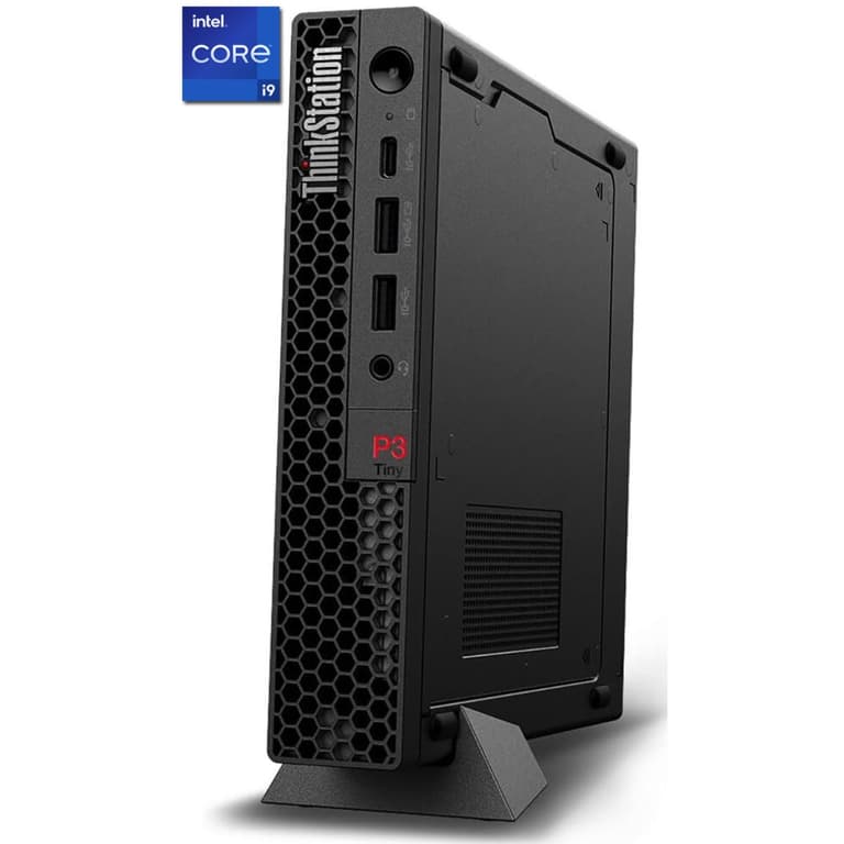 Lenovo ThinkStation P3 Tiny Workstation (2023) 13Gen Intel Core i9 vPro 24-Cores Superior Performance w/ NVIDIA® T1000 8GB GDDR6 - Black