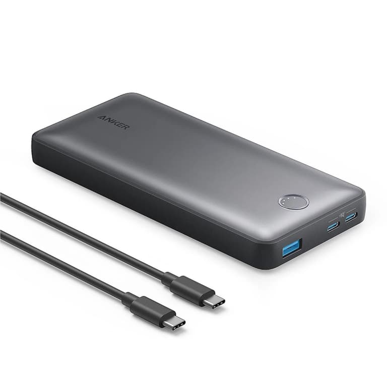 Anker 535 PowerCore 20K Portable Fast Charger Power Bank 20,000mAh 2 USB-C &1 USB-A - Black