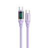 Mcdodo CA-1940 Digital HD Silicone Type-C To Type-C 100W Data Cable 1.2M - Purple product thumbnail 1