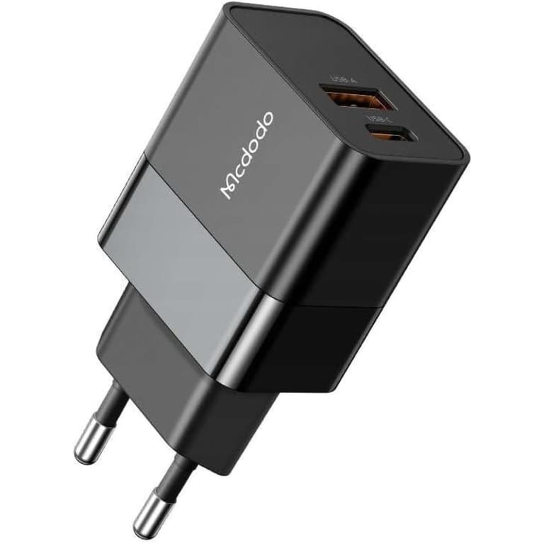 Mcdodo CH-1951 20W Fast Charger with 1x USB Port 1xTYPE-C - Black