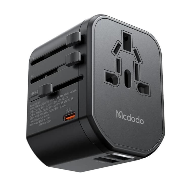 Mcdodo CP-3471 G1 Series 20W PD Fast Charging Universal Travel Adapter